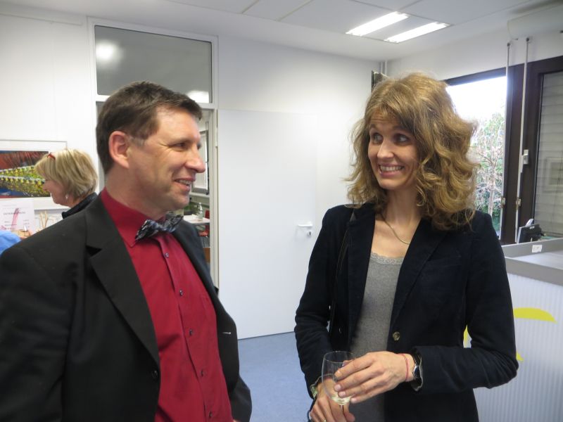 Pianist George Kuchar und Lektorin Bettina Kimpel.